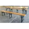 Giardini del Re SET BIRRERIA TAVOLO E PANCHE RICHIUDIBILI RINFORZATE CM. 220X80X76H