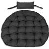 AIO FACTORY Cuscino per Sedia Sospesa a Nido 120x120 cm Impermeabile Nero