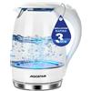 BOLLITORE ELETTRICO IN VETRO E ACCIAIO INOX CON ILLUMINAZIONE LED BIANCA 1,7L -