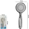 Doccetta Doccino Soffione Doccia Tondo Bagno Cornetta Moderno 9.5x22.5cm