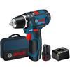 Bosch TRAPANI AVVITATORI A BATTERIA BOSCH GSR 12V-15 - 2 BATTERIE - POTENZA 12V