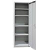 Prometal ARMADIO CON RIPIANI IN LAMIERA METALLO 1 ANTA CM.60x40x176H TUTTOPIANI SMONTATO