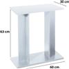 Askoll San Dimas Aqua Table - Aqua - Tavolo 60 - Bianco - Facile montaggio - Design mod