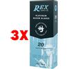 Rex Supply Co 3 X 100 lamette da barba platinum Rex
