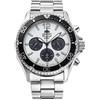 Oriente Orologio da uomo ORIENT Mako RN-TX0203S White Panda Solar Chronograph