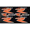 Senza marchio Adesivi moto decalcomanie per BMW F900 R vinile laminato arancione