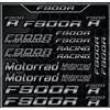 Senza marchio Adesivi moto decalcomanie per BMW F900 R vinile laminato argento