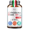 POEMIA Citicolina Pura 500mg Integratore Per Migliorare Memoria e Concentrazione Con