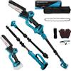 Panthem Potatore telescopico a batteria motosega per rami professionale per Makita 18V (