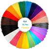 Mediawavestore Ricambi 12 Filamenti Penna 3D Plastica Fili Colorati 5mt 1.75mm Ricarica PLA