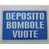 Universale Cartello segnaletico in allumino DEPOSITO BOMBOLE VUOTO 30x20 cm 12993 20C-4-A-2