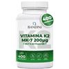 Bandini® Vitamina K2 MK7 200µg | 400 Compresse | Menachinone Alto Dosaggio | Vit
