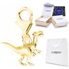 Larezo Ciondolo in oro con dinosauro T-Rex in argento 925