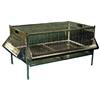 FRASCHETTI GABBIA PER PULCINI CON MANGIATOIA E BEVERINO CM. 94X54X63H