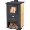 MILLE SRL STUFA A LEGNA BRUCIATUTTO 10,7 KW PALLADE CM. 50X41X86H