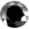 Nero Diamante Solitario 3-4 KT Taglio Eccellente AAA Certificato! Gioielli Fare