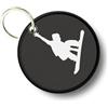 Portachiavi Rotondo Stampato Doppia Faccia Snowboard SNOW Ref2