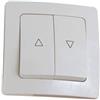 Brightium Doppio pulsante con blocco, per il controllo delle persiane, permette di alzare e abbassare facilmente, aumentando la sicurezza e il comfort in casa.