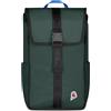 Invicta Zaino Wasar Urban Uomo Donna, 21 L, Verde, Lavoro Università con Porta PC Laptop 14, Fascia per Trolley, Tasche Porta Borraccia,Viaggio