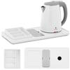 Royal Catering Set di benvenuto per hotel: bollitore elettrico con vassoio da 1,2 l, 1800 W, co