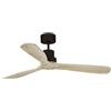 Faro Barcelona Lantau Ventilatore da Soffitto DC Marrone 132 cm con Telecomando