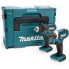 Makita DLX2131ZJ 18V LXT DHP482Z Trapano Combi & DTD152Z Urto Driver IN Makpac C