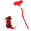 Reusable Pet Harness with Leash Red Chest Strap Plastic Buckles Easy on Off