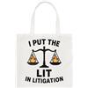 Gift Base I Put The Leggera IN Litigation Avvocato Regolare Borsa Regalo Divertente Spesa