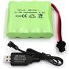 Gecoty Batteria da 4,8 V, pacco batteria nimh da 2400 mAh, batteria ricaricabile RC con
