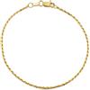 MR Bracciale Oro 18K 750 Mls. Cordino Salomonico 19 Cm X 1,5 Mm. 2,95 Grammi