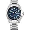 Citizen Orologio da uomo solare CITIZEN Promaster Land AT6080-53L blu Eco-Drive