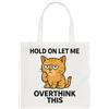 Gift Base Porta Su Let Me Overthink Questo Gatto Regolare Borsa Amante Divertente, Regalo