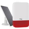 Beghelli Sirena SMART DOM E Kit per centrale LoRa (Ricaricabile) White e Red 60053