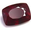 Cuscino naturale 14,15 ct certificato Mogok rosso profondo rubino 16x12 mm...