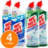 WC Net Candeggina Gel con Bicarbonato Sbiancante Anticalcare 4 Flaconi 700 ml