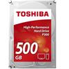 Toshiba P300 500GB disco rigido interno 7200 Giri/min 64 MB 3.5 Serial ATA III (