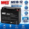 MHB Batteria MHB MS18-12 12V 18Ah Piombo Ricaricabile UPS Allarme Backup Trattorino