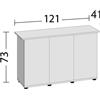Juwel Rio 240 Supporto 121SBX 121x41x73xH