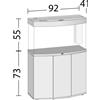 Juwel Acquario curvo Juwel Vision 180 LED 70 x 70 x 60 h cm senza supporto