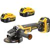 DEWALT* Smerigliatrice angolare a batteria 125 mm XR 3*5.0AH - DW DCG405P3