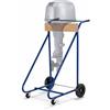 Relaxdays Supporto motore fuoribordo, rimessaggio e trasporto, blu | Motore a gambo lungo fino a 150 kg, acciaio
