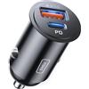 INIU Caricatore Auto USB C, 60W [Type C 30W + USB A 30W] Caricatore Auto Accendi