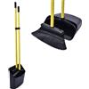 Jekayla Set Scopa e Paletta, Spazzatrice e Paletta Combinata con 137 CM Maniglia Estensi