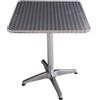 FRASCHETTI TAVOLI TAVOLO BAR ALU SQUARE IN ALLUMINIO CM.60x60xH70 ARREDO CASA GIARIDNO