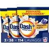 Dash Power Pods Detersivo Lavatrice In Capsule 114 Lavaggi (38x3) Freschezza Di