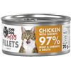 John Dog per gatti | Filetti per gatti | Confezione da 70 g - Adulti | Pollo con