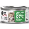 John Dog per gatti | Filetti per gatti | Confezione da 70 g - Gattino | Pollo co