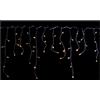 Pre Qu' Italia Tenda luminosa Natale Trasparente 180 luci - LED Bianco caldo (4,2 + 0,6 mt) St