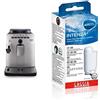 Gaggia HD8749/11 Naviglio Deluxe, Caffè in Grani, 1,5 L, 15 Bar, 1850 W, 230V, Argento, 100% Made in Italy 21001419 Filtro Brita Intenza, Filtro Anti-Calcare