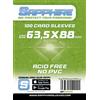 Sapphire Red Glove - 100 Sapphire Sleeves Green 63,5 x 88 SPGREEN 100 Sapphire Single